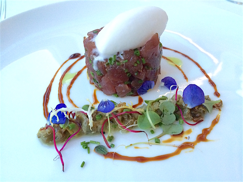 tartar atun sorbete vermut restaurante la terraza del claris gastronomistas.com